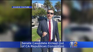 NeoNazi Candidate Kicked Out Of California GOP Convention [upl. by Barron]