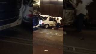 Crash Huguenot Tunnel outside Cape Town news automobile trending capetown africancity live [upl. by Sowell587]