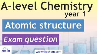 Alevel chemistry  atomic structure electron configuration and ionisation energy exam question [upl. by Hsekin]