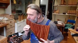 Plum wood tenor Pan flute [upl. by Renferd]