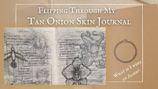 Onion Skin Journal FlipThroughPracticing Wonder for the MundaneSketchbook amp Journal Tour [upl. by Nyrat]