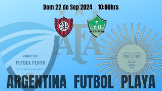 SAN LORENZO vs EDRIS fecha 13 clausura Div B Futbol Playa MAS Dom 22 Sep 2024 Hrs 10 AM [upl. by Cora466]