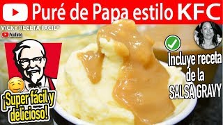 Cómo hacer PURE DE PAPA Estilo KFC Vicky Receta Facil [upl. by Sivatnod]