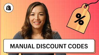 How to Setup Manual Discount Codes  Shopify Help Center [upl. by Anialed]