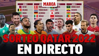 Sorteo del Mundial 2022 de Qatar EN DIRECTO I Sorteo Grupos Qatar 2022 EN VIVO [upl. by Worsham]