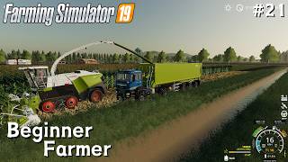 First Forage Harvester l Beginner Farmer 21 l Farming Simulator 19 [upl. by Ennaus]