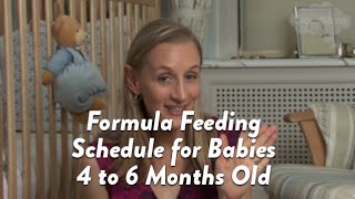 Formula Feeding Schedule for Babies 4 to 6 Months Old  CloudMom [upl. by Jessalin953]