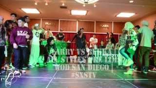 Larry Les Twins vs Bekka  All Styles  WOD San Diego  SXSTV [upl. by Kassia]