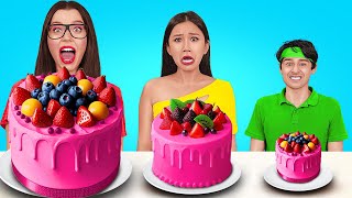 NEW 123 GO Big Vs Medium Vs Tiny Food Challenge  Testing Incredible Groceries [upl. by Shear]