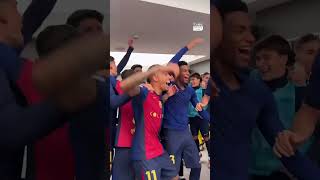 🔥 This is how FC Barcelona celebrated not just a win but a 40 blowout against Real Madrid 😱 [upl. by Matthias]