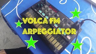 Korg Volca FM Arpeggio tweaking [upl. by Retsek6]