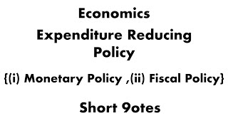 Expenditure Reducing Policy short noteseconomics📝 1920stech economics viral trending [upl. by Anrim]