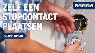 Stopcontact plaatsen in keuken  Elektriciteit  Klustips  GAMMA België [upl. by Herzen]