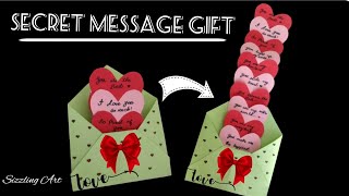 Heart Secret Message Gift For BoyfriendGirlfriendBestfriend On Valentines Day  3D Paper Crafts [upl. by Nnaerb927]