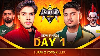 ASIA CUP🏆C2🔥SEMI FINAL🔥TOURNAMENT😱DAY1 FT INDIA PAKISTAN BANGLADESH NEPAL  free fire live [upl. by Grosz276]