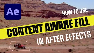 After Effects Content Aware Fill [upl. by Viveca]