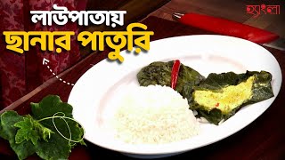 লাউপাতায় ছানার পাতুরি Recipe  Hangla Hneshel  বাঙালি রান্না  Lau Patay Chanar Paturi [upl. by Artenek830]