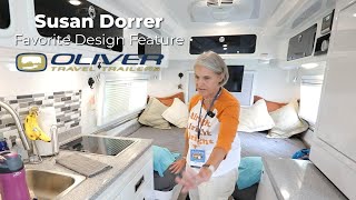 Susan Shares Her Favorite Oliver Features  Design Features  Oliver Travel Trailers [upl. by Idnak]