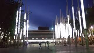 Parque de las Luces Plaza Cisneros Medellin Colombia [upl. by Tnecillim985]