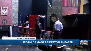 Storm damages Sikeston Theater [upl. by Nytsua]