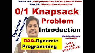 01 Knapsack Problem  01 Knapsack Problem using Dynamic Programming  Dynamic Programming  DAA [upl. by Isidora]