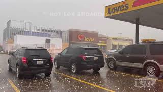 120923 Batesville MS  Destructive Hail  Winds  Power Flashes  Busted Windshield [upl. by Lewin]