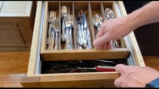 How To Increase Your Silverware Storage  TSW Woodworking [upl. by Coombs]