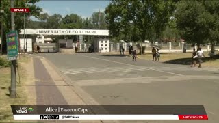 NSFAS Allowances  University of Fort Hare students suspend academic activity [upl. by Jaddan]