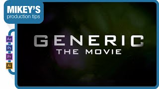 Generic Movie Title Trailer Text After Effects Tutorial [upl. by Docia718]