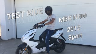 Test Ride  MBK Nitro 50cc  Sport 2012 [upl. by Eednil428]