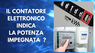 Il contatore elettronico indica la potenza impegnata [upl. by Mario23]