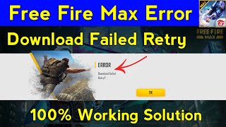 free fire max download failed retry  how to solve download failed retry problem in free fire max [upl. by Lebiram21]