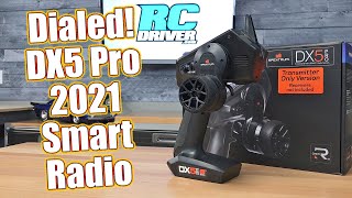 Total Control Spektrum DX5 Pro 2021 Smart Telemetry RC Car Radio Overview  RC Driver [upl. by Thilde]