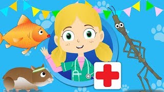 Lucy The Goldfish Visits Dr Poppys Pet Rescue  Animals For Kids [upl. by Erena]