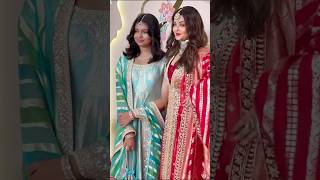 Cute Aaradhya Bachchan with her Mom Aishwarya Rai  AnantRadhika Ambani wedding shorts youtube [upl. by Lyell]