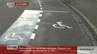 Handicap stationnement au mauvais endroit [upl. by Anaitak]