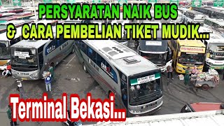 Persyaratn naik bus amp cara pembelian tiketBus Budiman terminal bekasi [upl. by Anaizit]