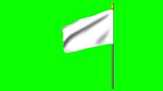 White flag green screen HD [upl. by Stokes]