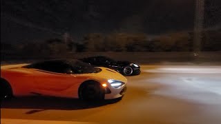 McLaren 720s DPs E85 vs C7 Z06 Ported Blower Cam FBO E60 [upl. by Arrac]