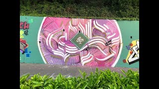 Jasm One  Graffiti  Lausanne  Eracom  Pink amp Gold Glob [upl. by Nahgeam]