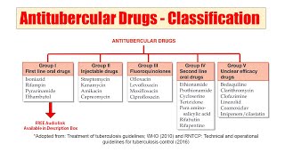 55 Antitubercular Drugs  Classification of Antitubercular Drugs As Per WHO  Anti TB Drugs [upl. by Laural]