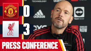 Erik ten Hag PostMatch Press Conference  Manchester United 03 Liverpool [upl. by Anitneuq]