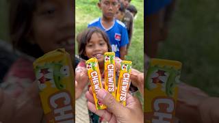 Yummy bites CHEWITS Fruits Salad Flavor eating by villagee viralvideo satisfying fyp gummy [upl. by Branden]