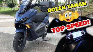 PADU JUGAK TOP SPEED SCOOTER NI  WMOTO ES250i [upl. by Norre419]