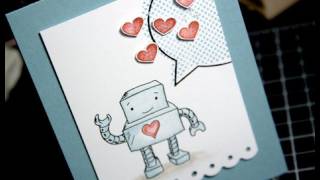 Robot Valentines Day  Make a Card Monday 56 [upl. by Bertsche402]