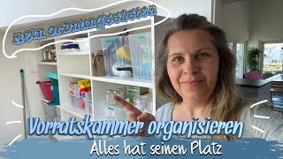 ABSTELLRAUMSPEISEKAMMER EINRICHTEN UND ORGANISIEREN 🦋 TAGAUS TAGEIN 🦋 Ü50 [upl. by Akimrehs]