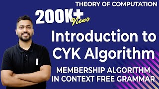 Lec63 CYK Algorithm  Membership Algorithm in CFG  TOC [upl. by Ihcalam794]