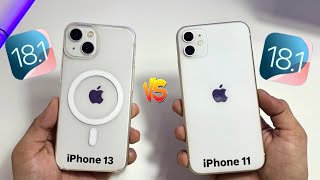 iPhone 11 vs iPhone 13 on iOS 181 Full Comparison Speed Test [upl. by Seyer]