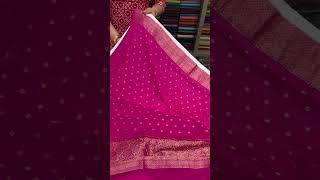 Semi Banarasi sarees collections for booking visits [upl. by Ogg]