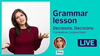 Grammar Lesson Correlative conjunctions [upl. by Livvie466]